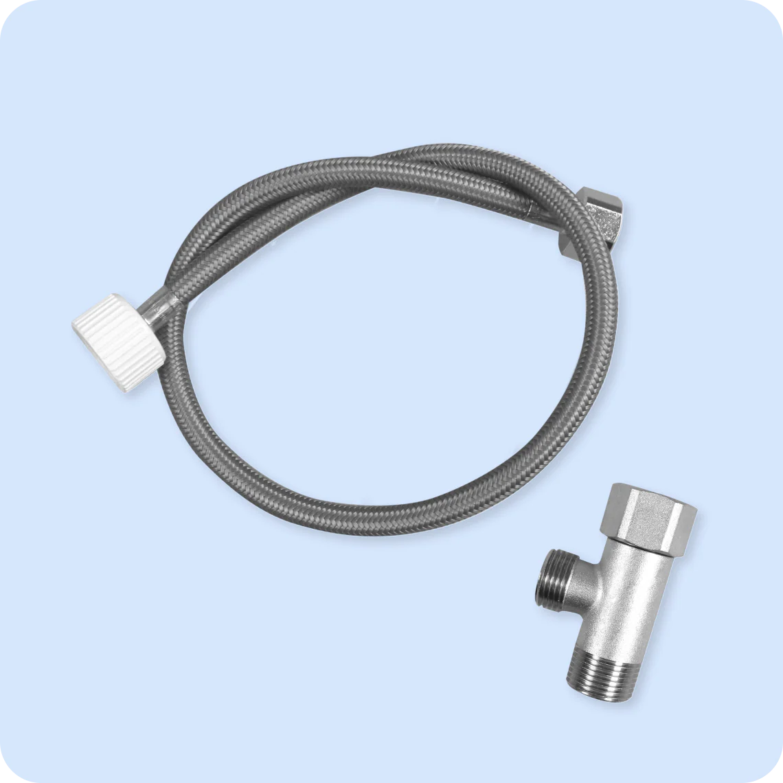 Brass Tank Adapter and Stainless Steel Braided Hose for Aura/Cloud/Cloud+